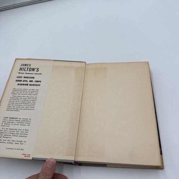 James Hilton Three Famous Novels Lost Horizon Goodbye Mr Chips Random Harvest DJ - Picture 2 of 6